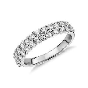 Ladies wide diamond wedding band 1.150 carat