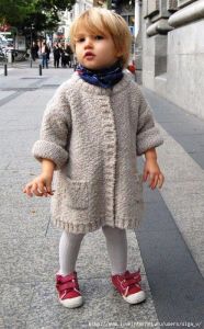 Baby cardigan sweater with pockets