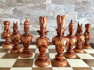 Ancient Egypt large chess pieces 