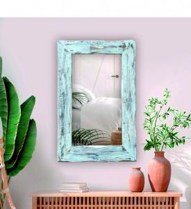 Solid wood modern mirror for wall décor