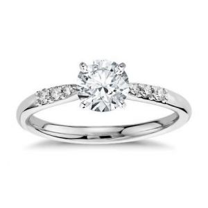 Gold diamond ring for women 0.500 carat