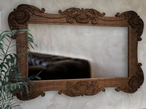 Mid Century Modern mirror for wall décor,