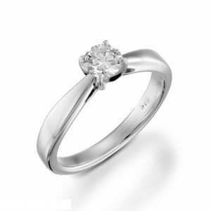 Diamond gold ring for girl 0.15 carat