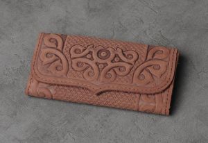 natural leather wallets solid leather wallet,