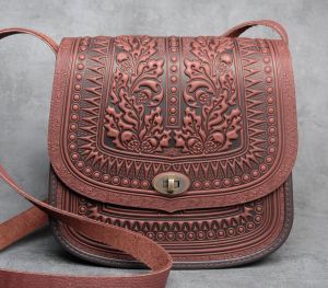  Leather satchel bag