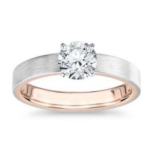 Gold diamond ring 1 carat