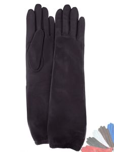 Довгі шкіряні перчатки