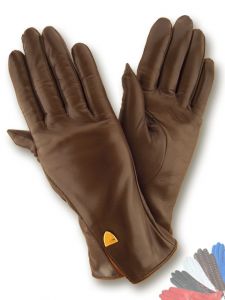Шкіряні перчатки з утепленням