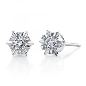 Small diamond earrings