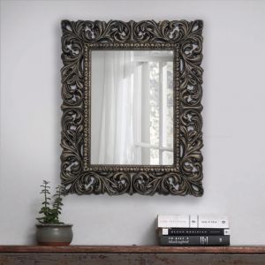 Carving wooden mirror