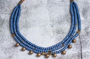 Ukrainian bead jewelry necklace