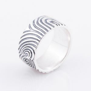 Fingerprint ring for him