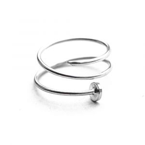 Spiral nail ring