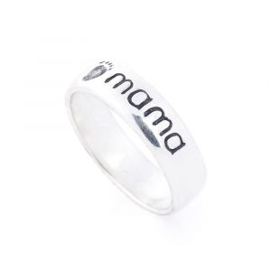 Sterling silver mama ring