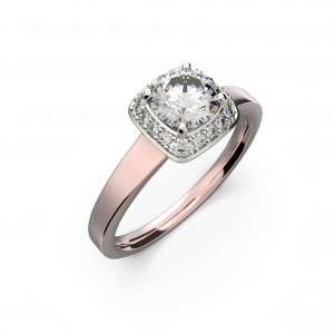 Gold diamond ring for women