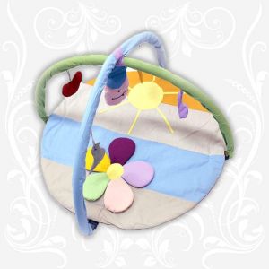 Килимок ігровий "Ромашка кольорова" з дугами і підвісними іграшками