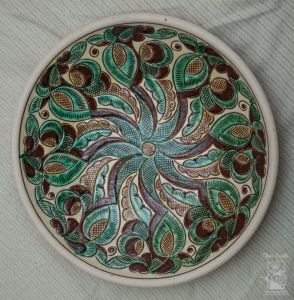Керамічна декоративна тарілка "Черемош"
