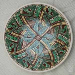 Керамічна декоративна тарілка "Коловрат"