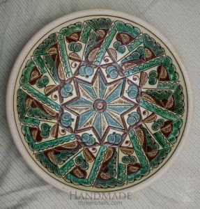 Керамічна декоративна тарілка "Зірка"