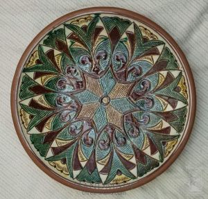 Керамічна декоративна тарілка "Верховина"