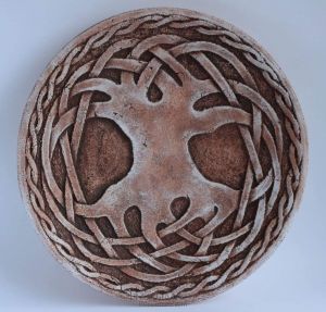 Декоративна керамічна тарілка "Кельтський вузол"