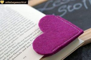 Закладка "Фіолетове серце"