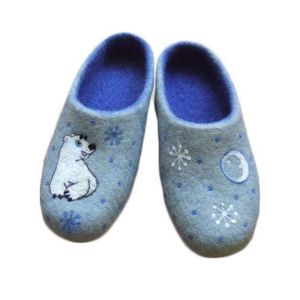 Home slippers "White bear"