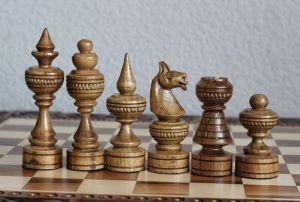 Elegant chess pieces, 