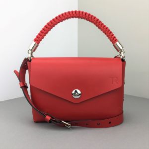 Шкіряна сумка міні червона
