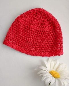 В`язана шапочка для малюків "Червона шапочка"