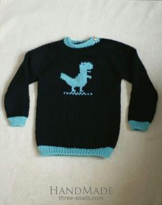 В'язаний дитячий светр "Діно"