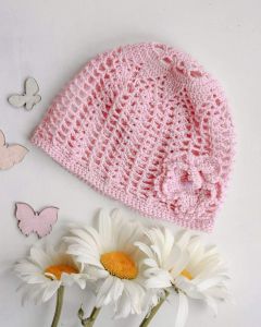 В`язані шапки дитячі "Рожева мрія"