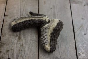 В'язані шкарпетки для дому "Пух"