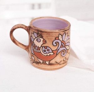 Керамічна чашка "Пташка"