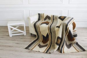 Weaved plaid blanket "Geometric"